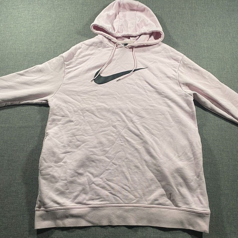 Nike Pink Hooded Sweatshirt - Women's Classic Swoosh Pullover